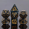 Auspicious Clouds - Black - 7ct Dice Set