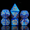 Auspicious Clouds - Blue - 7ct Dice Set