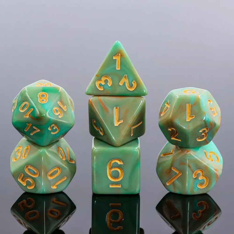 Mint Cream - 7ct Dice Set