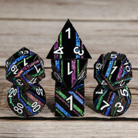 Black Rainbow - Metal 7ct Dice Set