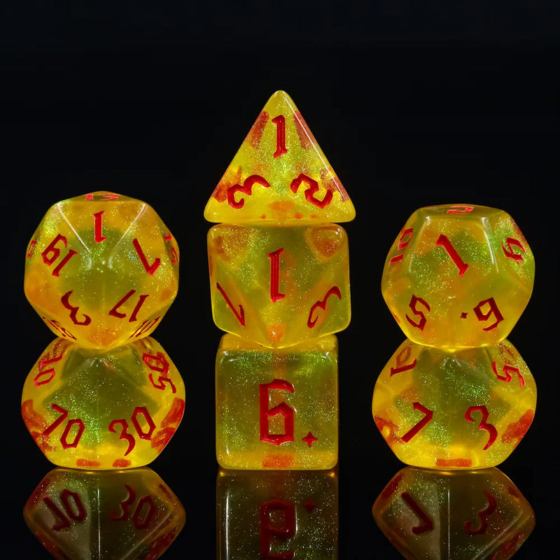 Lemon Yellow - 7ct Dice Set