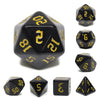 Chon Drite - Yellow Font- 7ct Dice Set