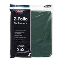 BCW Supplies - Z-Folio for Toploaders 9-pocket LX Green