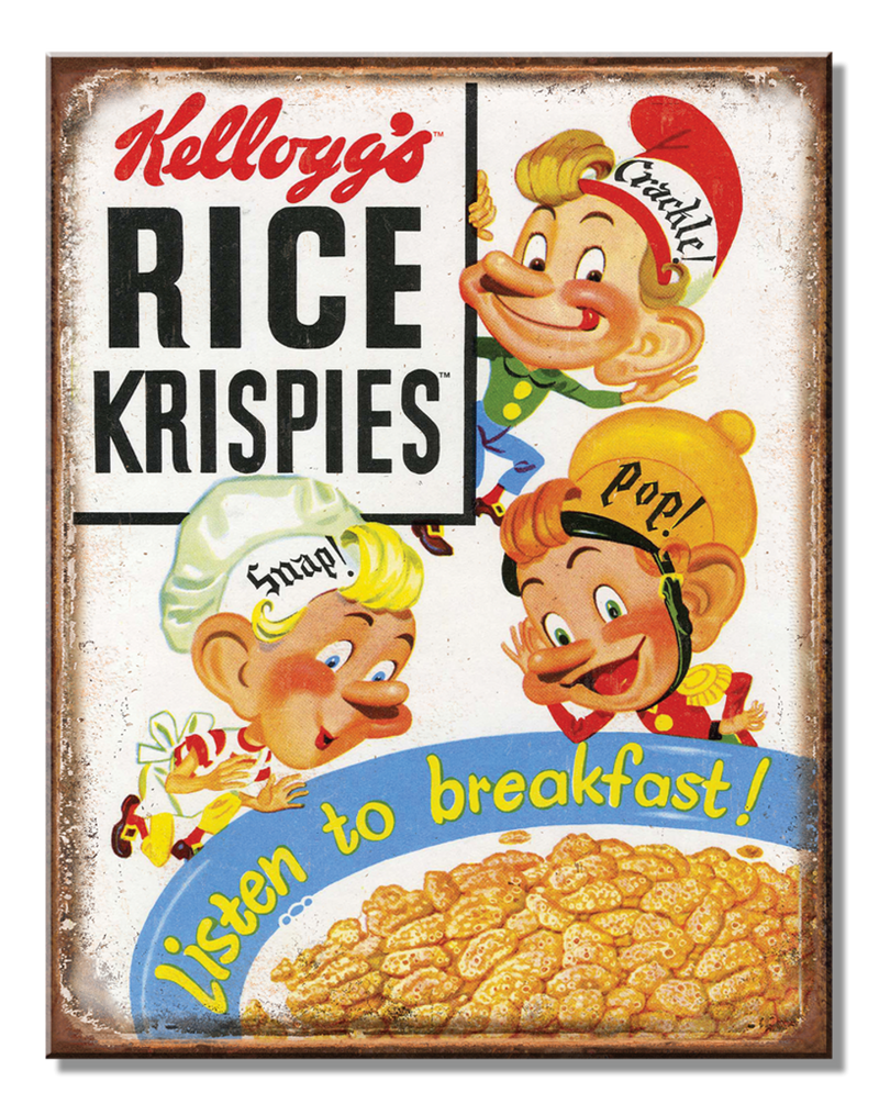 Metal Sign: Rice Krispies