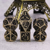 Ancient Call - Brass - Metal 7ct Dice Set