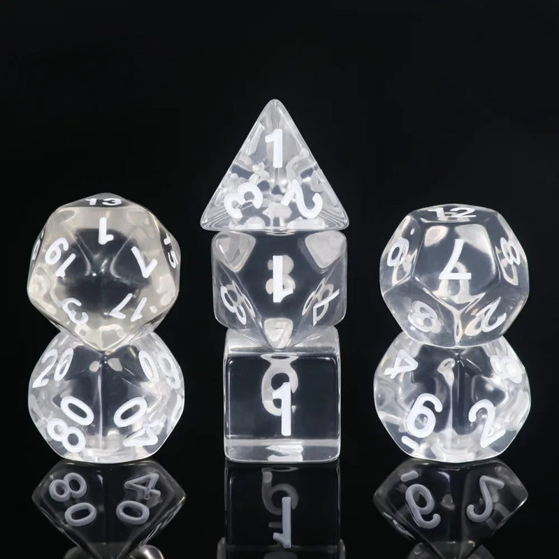 Clear Gems - 7ct Dice Set