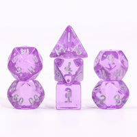 Transparent Purple - 7ct Mini Dice