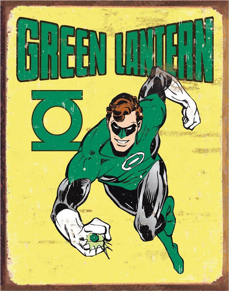 Metal Sign: Green Lantern - Retro