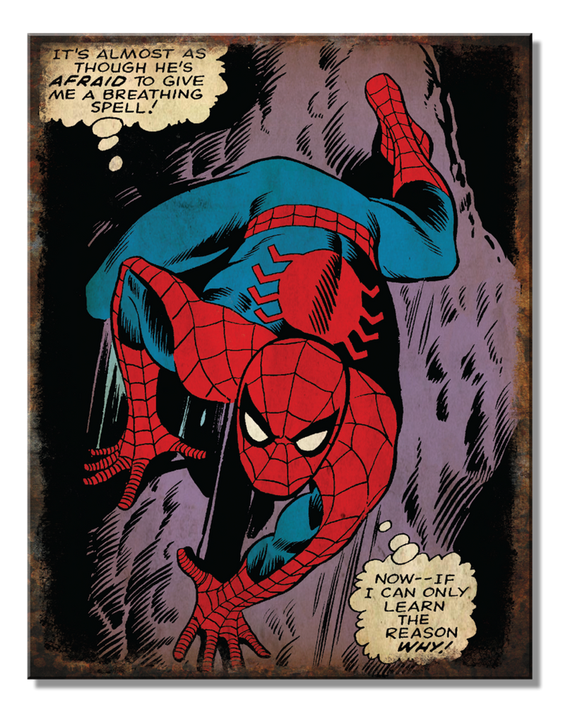 Metal Sign: Spider-Man Wall Climber