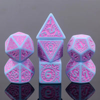 Magic Flame - Amaranth - 7ct Dice Set