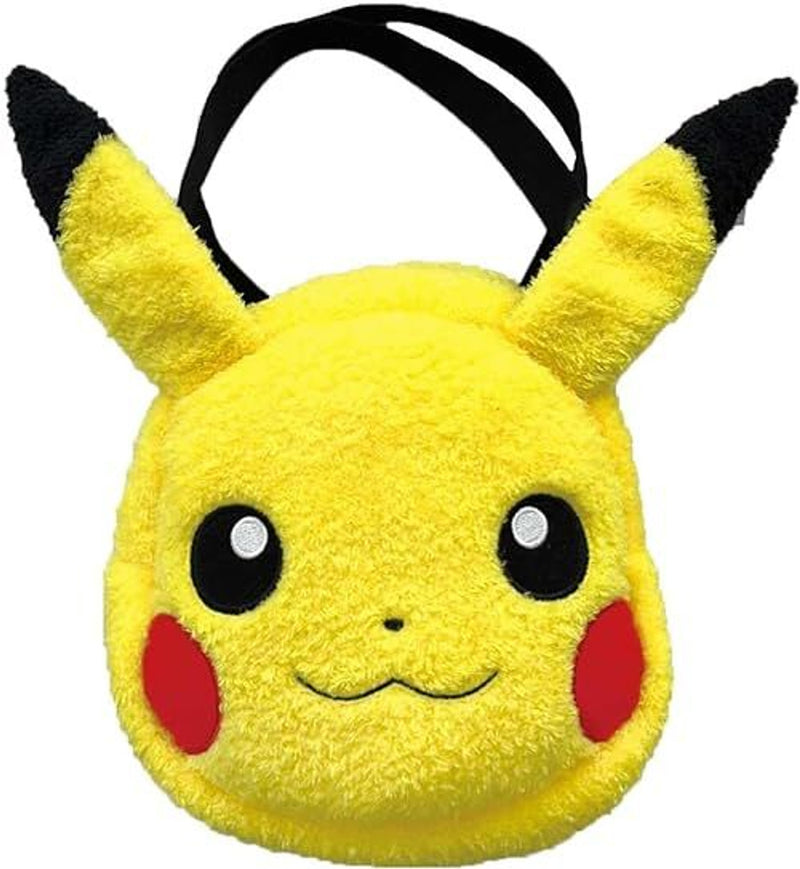 Pokemon Mokomoko Mini Fluffy Hand Bag - Pikachu, 7.5"