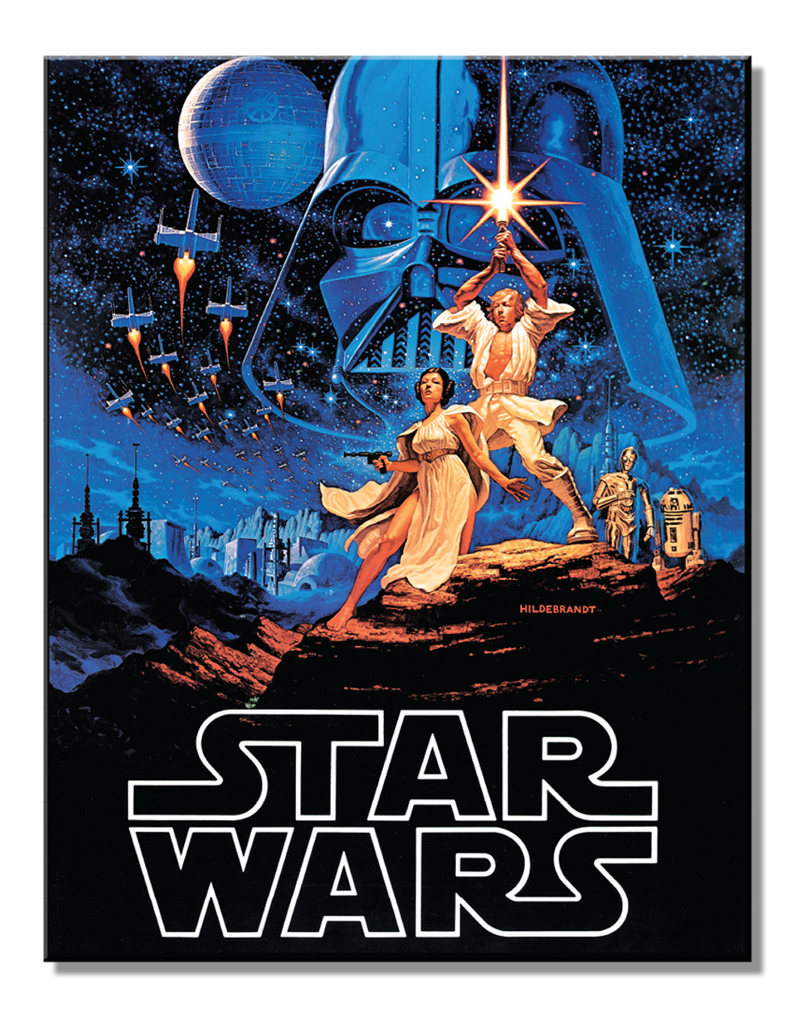 Metal Sign: Star Wars Movie Poster (Hildebrandt)