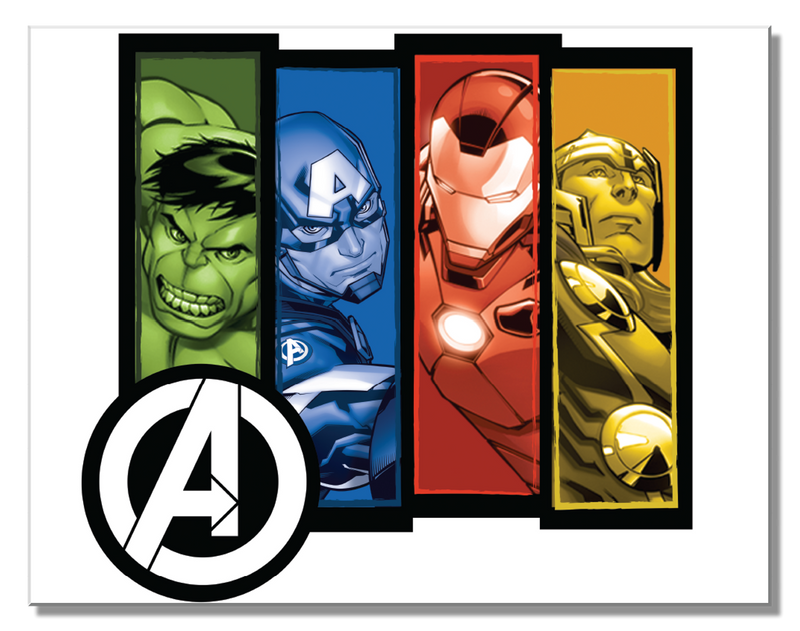 Metal Sign: Avengers Group Panels