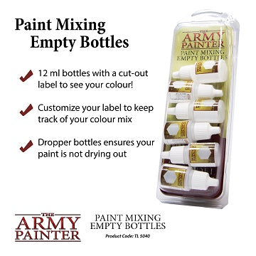 Army Painter: Empty Mixing Bottles