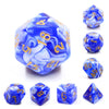 Blue Porcelain- 7ct Dice Set