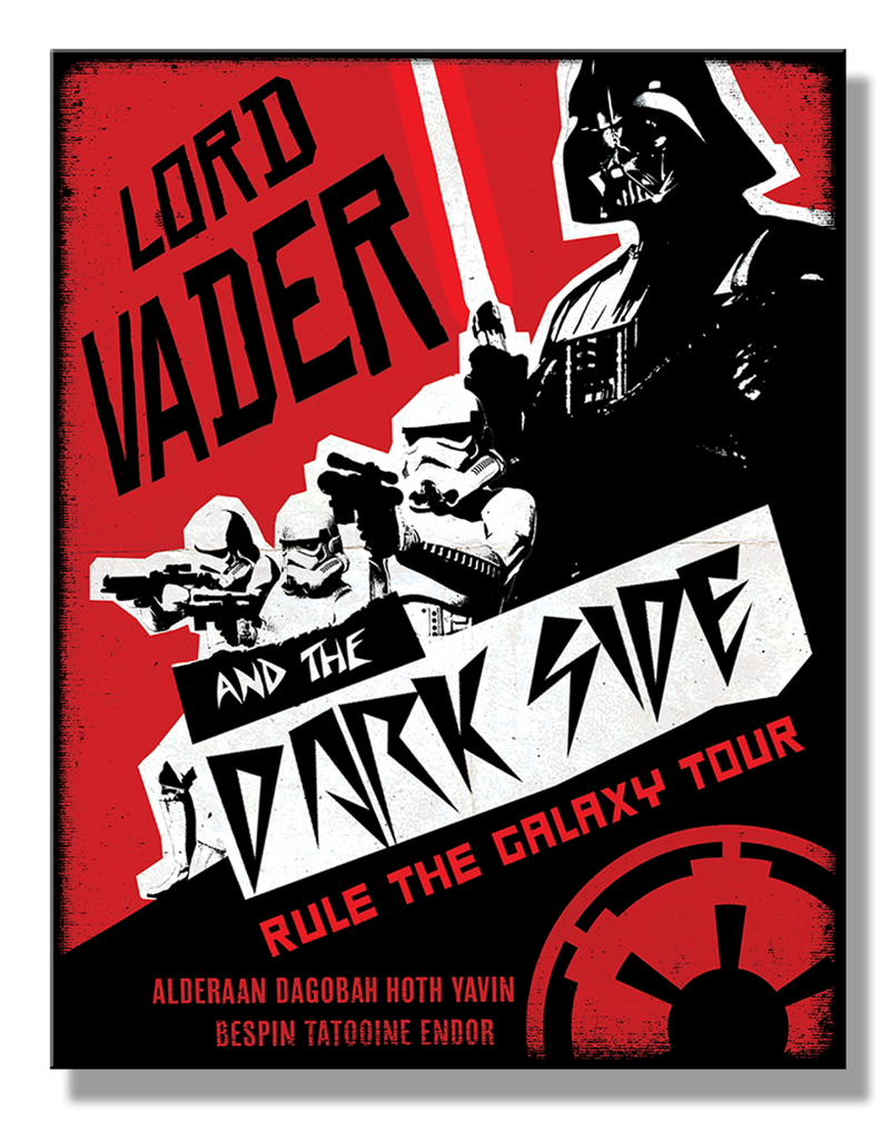 Metal Sign: Lord Vader - Rule the Galaxy Tour