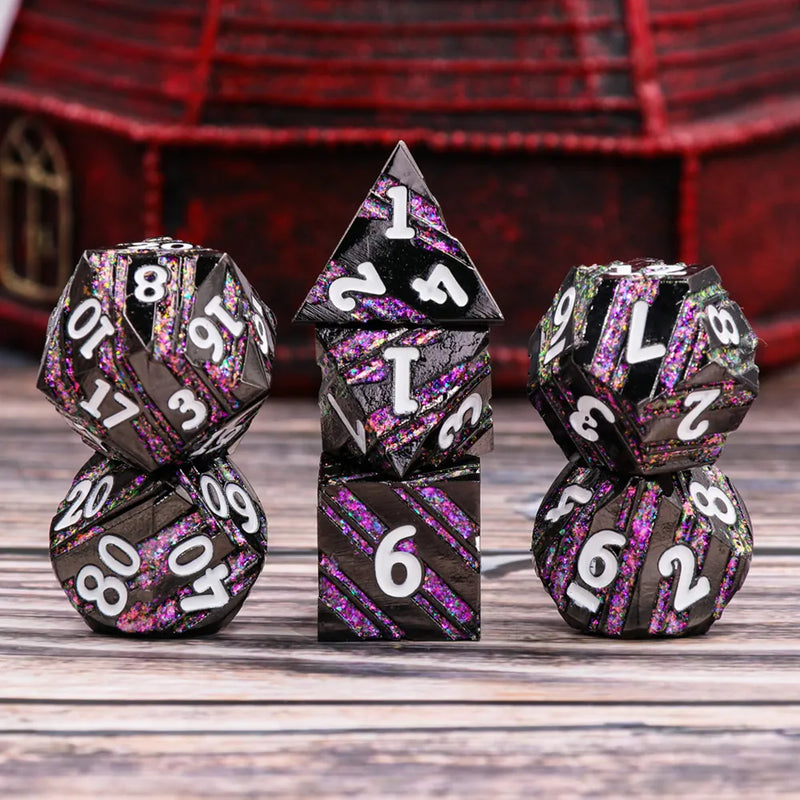 The Manifest - Metal 7ct Dice Set