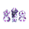 Black & White Blend - Purple - Mini 7ct Dice Set