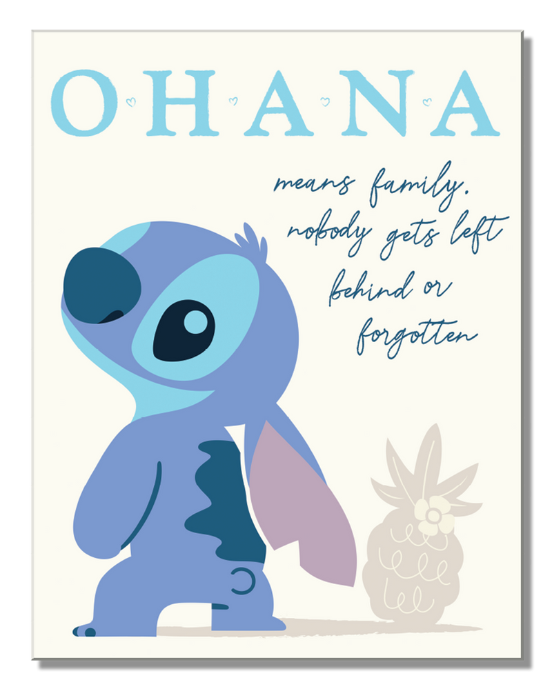 Metal Sign: Stitch Ohana