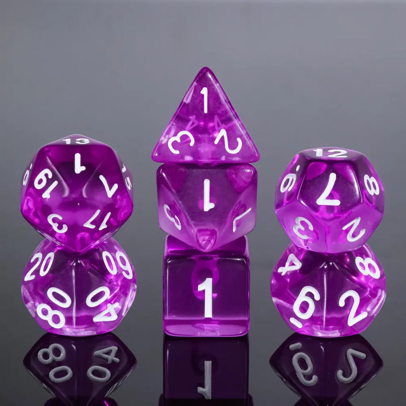 Purple Gems - 7ct Dice Set