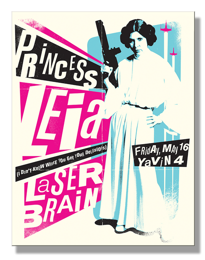 Metal Sign: Princess Leia - Laser Brain