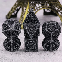 Ancient Call - Silver - Metal 7ct Dice Set