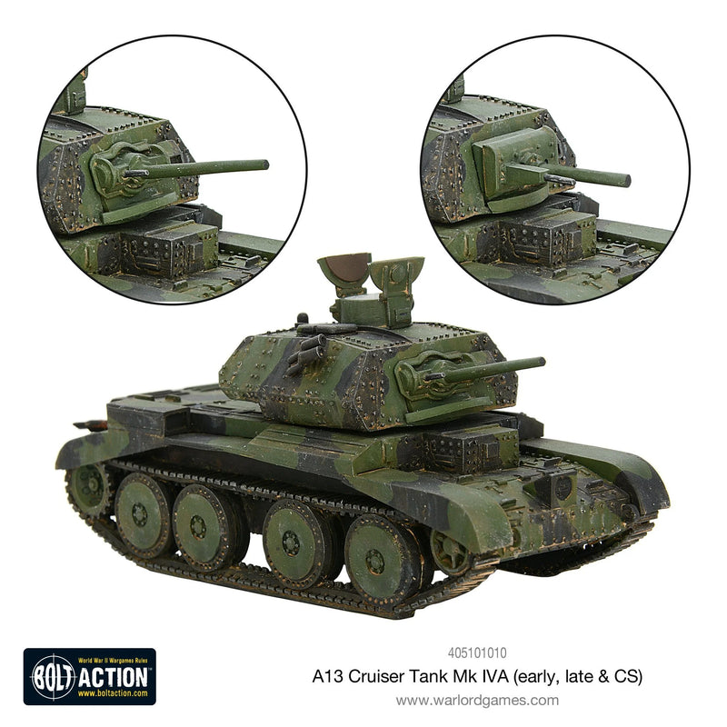 Bolt Action - A13 cruiser tank Mk IVA (early, late & CS)