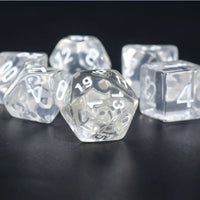 Clear Gems - 7ct Dice Set