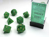 7 Dice Set Vortex Green/Gold