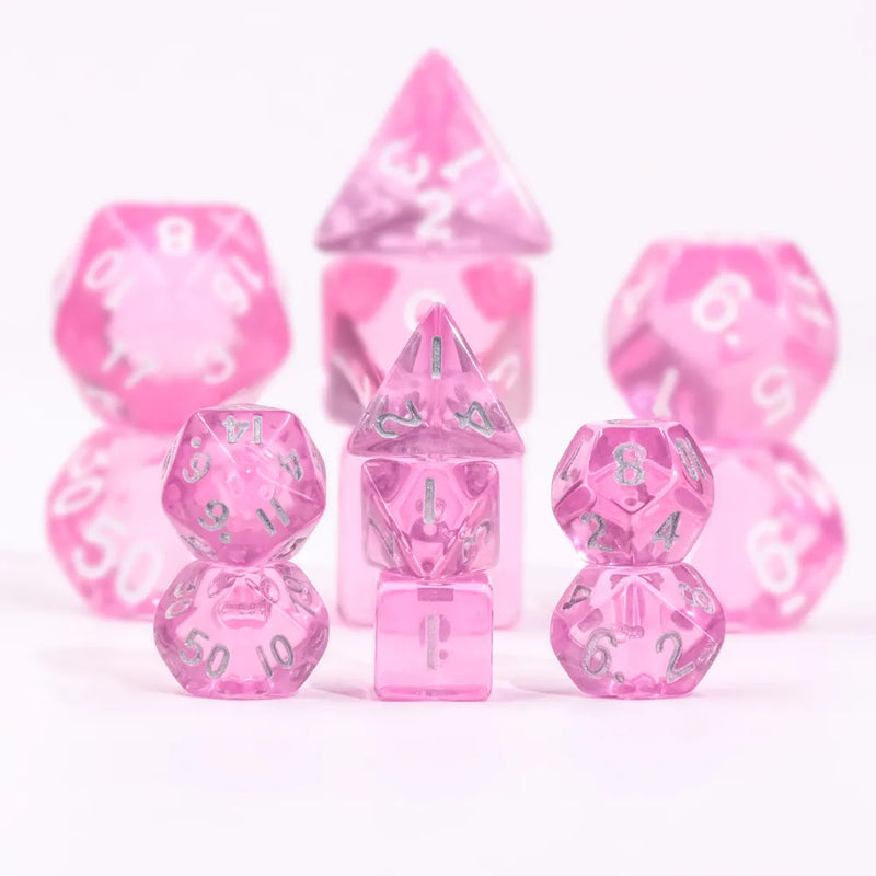 Transparent Pink - 7ct Mini Dice