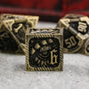 Ancient Call - Brass - Metal 7ct Dice Set