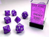 7 Dice Set Purple/White