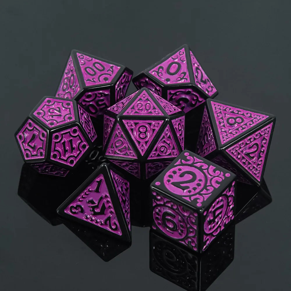 Magic Flame - Purple - 7ct Dice Set