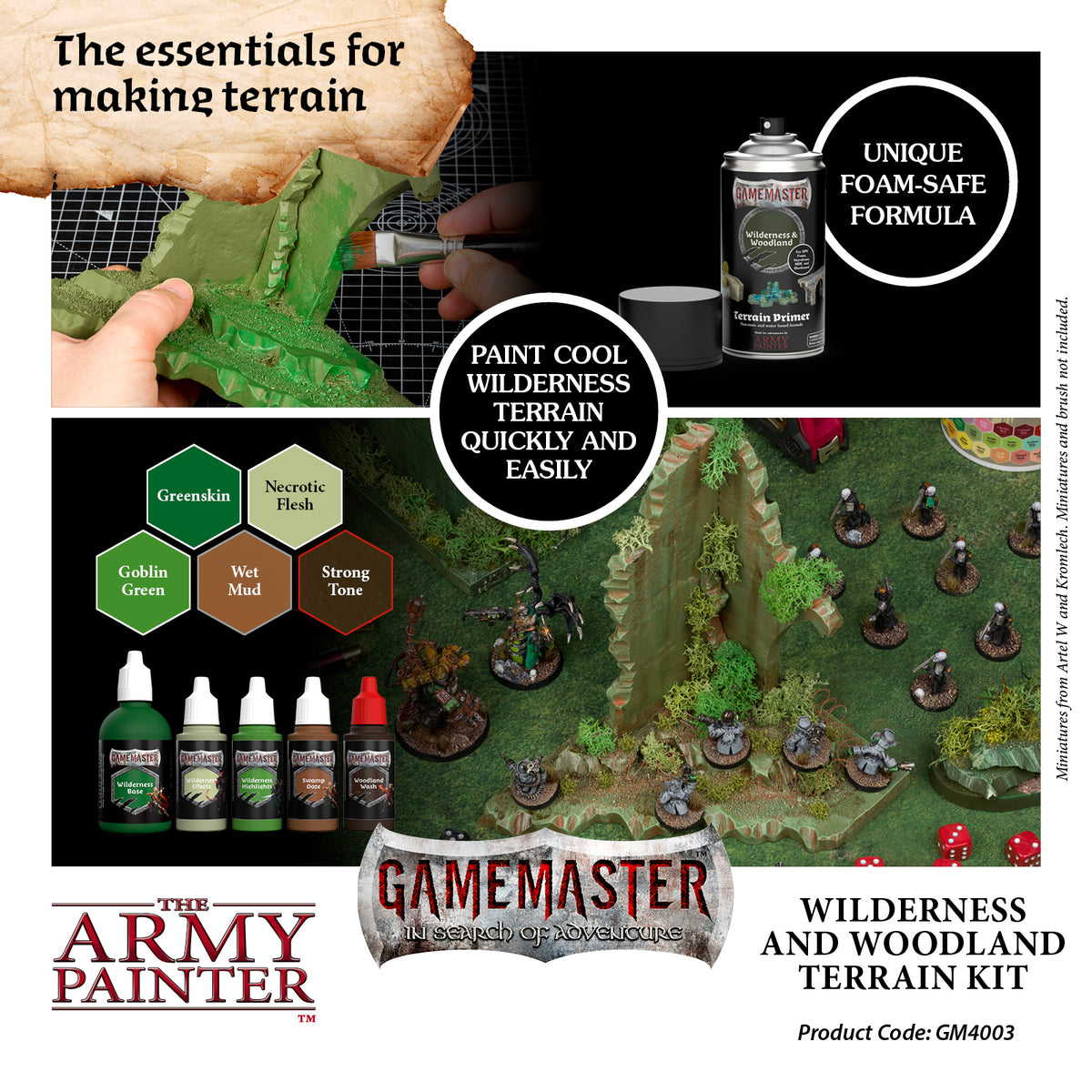 Army Painter - GAMEMASTER Wilderness & Woodlands Terrain Kit