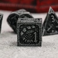 Ancient Call - Silver - Metal 7ct Dice Set