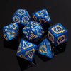 Auspicious Clouds - Blue - 7ct Dice Set