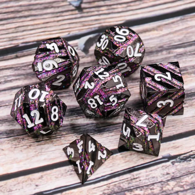 The Manifest - Metal 7ct Dice Set