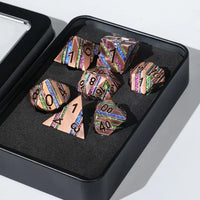 Meteor Flashes - Metal 7ct Dice Set