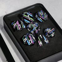 Black Rainbow - Metal 7ct Dice Set