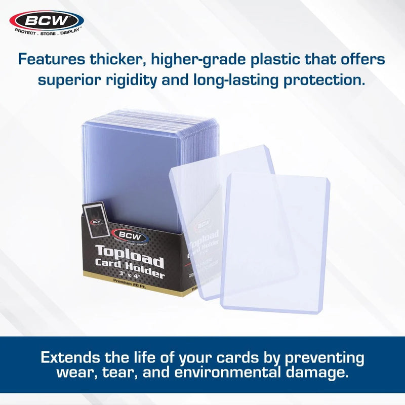 3x4 Topload Card Holder - Premium (25ct)