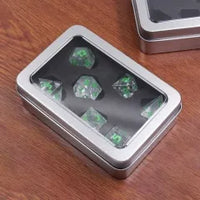 Clear Quartz - Gemstone 7ct Dice Set