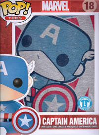 Funko Pop! Tee: Captain America - Fighting For Freedom (Unisex-Med)