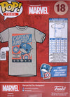 Funko Pop! Tee: Captain America - Fighting For Freedom (Unisex-Med)