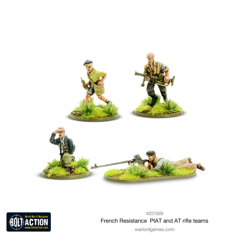 Bolt Action: French Resistance PIAT & Anti-tank rifle teams