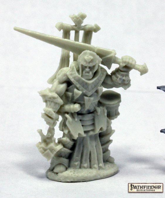 Reaper Miniatures: Pathfinder Bones - Oloch, Iconic Warpriest